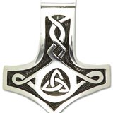 Pandantiv amuleta din argint pentru curaj, putere si protectie Rob Ray Simboluri Mistice - Mjolnir c